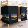 Generic Tenda Oscurante per Letti A Castello - Copertura per La Privacy E Baldacchino Decorativo - Divisorio Oscurante per Studenti Universitari, Sfondo Fotografico E Decorazione Night 3 Pieces