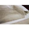 RICAMI FIORENTINI BALDI Set 2 federe aggiuntive per Completo Letto. Federe in Cotone con Volant in Lino. Prodotto Artigianale Toscano. (Naturale)