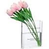 JECOMPRIS Vaso Trasparente a Forma di Libro in Plastico Robusto, Creativo ed Elegante, come Contenitore e Decorazione da Tavolo per Fiori e Ambienti Raffinati