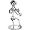 BRUBAKER Vitigine musicista con tromba - Fatto a mano in ferro da uomo in metallo - Figura in metallo musicista soffiaggio decorazione regalo per trombettista