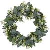 Wenrou Corona Di Eucalipto Artificiale, Porta D'Ingresso Ghirlanda, Ghirlanda Di Plastica, Ghirlanda Artificiali, Porta Primavera Corona Di Eucalipto Verde, Per Feste Di Primavera, Decorazioni Da Parete 42cm