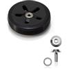 reisenthel Carrycruiserrad di ricambio per carrello della spesa, 1 pezzo, colore (nero/nero + set di riparazione)
