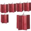 Virsus Candele a Forma di STELLA in Cera Paraffina di colore Rosso 1123, Misura 7x7,5 cm, Durata 12 ore di utilizzo, Candela Inodore, Decorazioni Natalizie, per Feste (6)