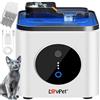 LOVPET® Fontana per gatti, 3,5 l, serbatoio dell'acqua e 3 filtri, distributore automatico di acqua per gatti, con sensore di movimento, doppio sistema di filtraggio, carbone attivo e pietre filtranti