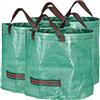 GardenMate 3-Pack 16 Gallons Reusable Garden Waste Bags (H15, D18 inches) - Yard Waste Bags