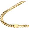 FindChic Collana Uomo Oro a Catena Cubana Miami Collana Uomo Catena in Acciaio Inossidabile Placcato Oro Larghezza 6mm Lunghezza 61cm Stile Hip Hop Punk Regalo Confezione