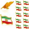 Generic 15/20/30Pcs Vecchio Iran Persia Bandiera Spilla Bulk Metal Persiano Leone Iraniano Sole e Corona Distintivo Pin Viaggiatore Souvenir Serie Regali, one size, Metallo