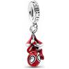 The Charmery Ciondolo a forma di ragno in argento Sterling 925, compatibile con i ciondoli Pandora e molti altri braccialetti con ciondoli inglesi, metallo, senza pietre preziose, Metallo, Nessuna