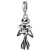 The Charmery Ciondolo a forma di Jack Skellington con scritta Nightmare Before Christmas, in argento Sterling 925, compatibile con ciondoli Pandora e molti altri braccialetti con charm del Regno