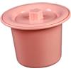 Sharplace Vaso da notte, secchio per vasino, vasino per WC domestico, orinatoio con sputacchiera e coperchio per interni, camera da letto, casa femminile, Rosa