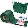 Garronda Strisce frangivista in PVC 19 x 70 cm con Clip di Fissaggio, Ombreggiante per Recinzione da Recinzione Giardino e ringhiera Balcone, Schermo Privacy Esterno GD-0173 Verde RAL6005