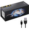 Nexstron Scatola di cattura per ratti - Scatola sicura da installare per combattere in casa, capannoni e garage, trappole per topi elettroniche, distrugge istantaneo, nero