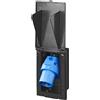 ProPlus Presa a muro CEE ProPlus 373505BK, esterna, 160×100 mm, nera
