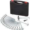 ProPlus Set di picchetti a vite per tenda ProPlus 365014, picchetti in metallo con gancio 20x20 cm