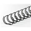 R&B R & B 23rm190-SW spirali metalliche 23 anelli 19 mm, divisione 3/4 pollici, 2: 1, 50 pezzi, colore: nero