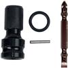 WheatThrive Adattatore per bussole da 1/2 a 1/4, convertitore con codolo esagonale, sgancio rapido, acciaio Cr-V, set da 4 pezzi per trapano avvitatore