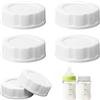 ShinherYee Biberon MAM 6-18 mesi: set di 6 tappi da viaggio in silicone bianco, a prova di perdite e facili da pulire