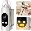 Smartia - Scaldabiberon portatile universale, batteria da 9.000 mAh e resistente ai liquidi, scaldabiberon con display LED e luce notturna per il tuo bambino, 6 livelli di temperatura, Cert. CE e RoHS