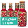 Arizona, Green Tea & Pomegranate, Deliziosa Bevanda al Tè Verde con l'Aggiunta di Melograno, Gusto Dolce e Delicato, Ideale da Gustare in Ogni Momento, Senza Aromi, Coloranti, 6 Bottiglie PET 500ml