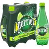 Perrier - Acqua frizzante - al limone e lime, senza zucchero, 6 flaconi da 500 ml