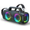VUOPAX Cassa Bluetooth Portatile, 140W Potente con 2 Subwoofer e 2 Tweeter, I...