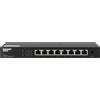 QNAP switch di rete 2.5G Ethernet 8 porte Non gestito Nero