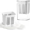 MUNTE Colino per Yogurt Greco con Coperchio, Filtro Yogurt da 1100ml