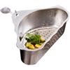 Generic Colino multifunzione per lavello da cucina, cestino di scarico per lavello, lavelli, raccogli rifiuti, filtro angolare triangolare, cestino di scarico per casa, cucina, bancone cucina, rifiuti