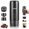Emphsism Mini macchina da caffè espresso portatile per capsule e caffè macinato - Mini macchina da caffè con batteria per viaggio, campeggio, ufficio, camper, macchina da espresso 20 bar da portare con sé con