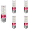 Linqzxz Lampadine LED Corn E27,12W Luce Fredda 6000K,Equivalente a Lampadine Alogene E27 100W,AC 110-240V,Angolo del Fascio 360°,Lampada LED Corn con Attacco Edison SES,Non Regolabile, Confezione da 5