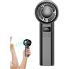 Generico Ventilatore Portatile Mini - Ricaricabile Silenzioso Display LED 120 Velocità - Ventilatore Portatile a Mano - per Estate Outdoor Viaggio Picnic Vacanza Camera da Ufficio Donne Uomini Bambini