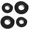 Carkio JJDD - Corda di ricambio universale per sedia a sdraio, 4 corde, colore: nero