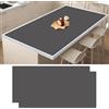 Ultibe Confezione da 2 tappetini grandi in silicone per bancone della cucina, 120 x 60 cm, resistenti al calore, per isola della cucina, impermeabili, multiuso, protezione per piano di lavoro, grigio scuro