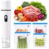 Focenat Macchina Sottovuoto Alimenti,60 kPa Sigillatore sottovuoto compatto,Potente Vacuum Sealer,con 20 Sacchetti Sottovuoto,Operazione con un clic,Ideale per Casa,Viaggi,Campeggio e Conservazione