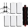 Drhomeam Parti di ricambio per aspirapolvere Lefant per M200 M201 M520M M571 T700 Ricambi Accessori, 1 spazzola a rullo, 5 filtri, 4 spazzole laterali