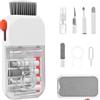 Carehabi 14 in 1 Kit Pulizia per iPhone e Kit Pulizia per AirPods, Set Strumenti per PC, Laptop e Tastiera con Panno in Microfibra Antigraffio e Spazzola ad Alta Densità, Compatto