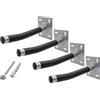 OEM Supporto per 4 ruote con rivestimento in velcro - Supporto da parete - fino a 50 kg per ogni supporto, per montaggio a parete, materiale di fissaggio incluso