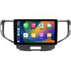 Happiq Autoradio con Bluetooth e CarPlay per Honda Accord 8 (2008-2012) - Compatibile con Apple e Android - Impianto stereo con sistema di navigazione - 2 GB di RAM, 32 GB di memoria interna, display da 9 pollici