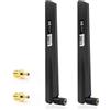 Merkloos Antenna 5G LTE, antenna amplificatrice di segnale 4G LTE, amplificatore di segnale da 18 dBi, connettore SMA/TS9, antenna Wi-Fi omnidirezionale 600-6000 MHz per router 3G/4G/5G/GSM/GPRS, gateway IoT, casa intelligente, nera