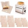 OEM Sacchetti per toast resistenti al calore, 2 misure, riutilizzabili, antiaderenti, per pizza