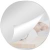 OEM Specchio in acrilico da 30 cm - Specchi rotondi autoadesivi - Specchi da bagno a colonna - Specchi decorativi - Specchi autoadesivi - Camera da letto, soggiorno, arte, complementi d'arredo