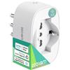 OEM Presa con timer intelligente e ottimizzazione dei consumi - Presa con timer italiana da 16 A - Funzione timer - Compatibile con Alexa e Google Home - Comandi vocali e telecomando