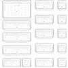 OEM Vivace organizer per stazioni di ricarica composto da 16 pezzi in 4 misure, organizer per stazioni di ricarica, organizer per trucchi, sistema di organizzazione per stazioni di ricarica per ufficio, scrivania, cucina