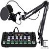 OEM Controller per DJ con interfaccia audio live - Microfono BM800 per esibizioni dal vivo, registrazioni, karaoke su PC, feste e voci parlate