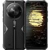Fossibot Smartphone F105 Eurasia - Telefono Android, 64 GB, 4 GB di RAM, display da 6,75 pollici, MediaTek MT8768, batteria da 10300 mAh - Nero