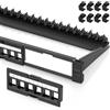 OEM Moduli di alimentazione a 24 porte - Sistema di distribuzione di rete - Organizzatore di rete per montaggio su rack - Design dell'alimentatore con chiusura rapida - Alimentatore da 19 pollici a 1U - Armadio rack color argento