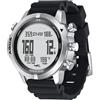 AMCaoYiLi Orologio da immersione digitale da uomo Orologio da computer da immersione Orologi da sub Orologi da polso da uomo con bussola altimetro barometro,White