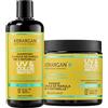 Kerargan - Protezione UV Shampoo e Maschera all'Olio di Marula per Capelli Secchi e Colorati - Idrata, Protegge, Ripara in Profondità - Senza Solfati, Siliconi, OGM, Oli Minerali - 2x500 ml