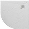 Idralite Piatto Doccia 90x90x2,6 CM Semicircolare Bianco Effetto Pietra mod. Blend