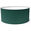 ArG Lighting Paralume Cilindro con Tessuto Cotone, Fatto a Mano, per Lampada da Tavolo, Sospensione, Piantana (50 cm Diametro, 20 cm Altezza, Verde Scuro)